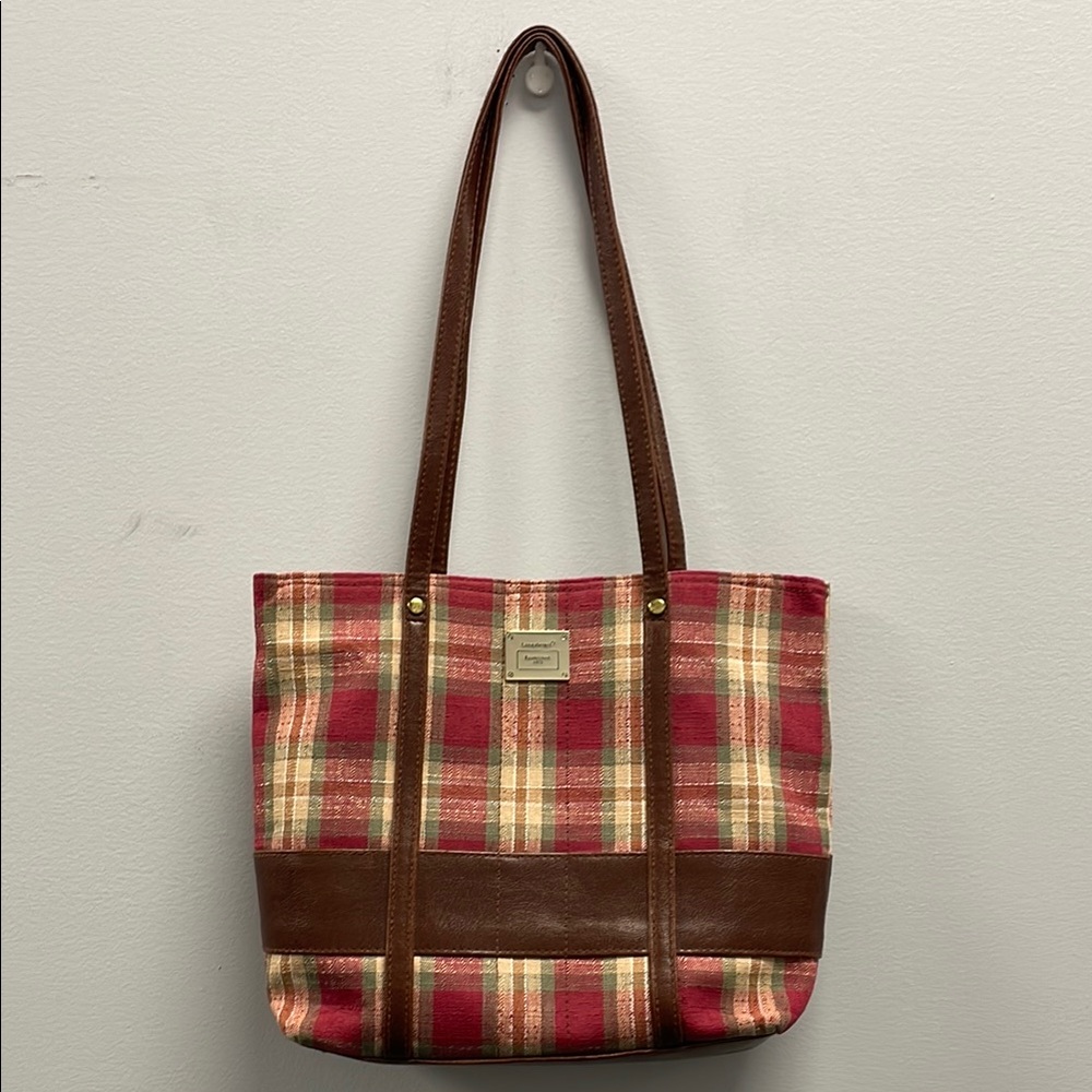 Longaberger Red and Brown Bags